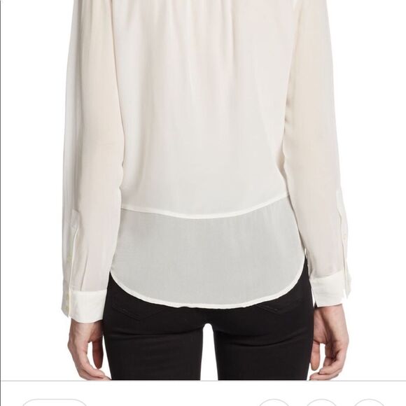 Joie Mercina Ivory Silk Blouse - Picture 4 of 6